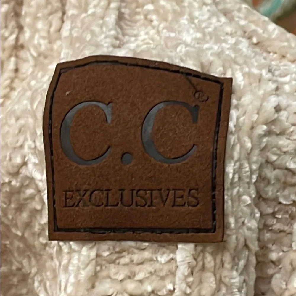Cozy Cream Knit Scarf Wrap